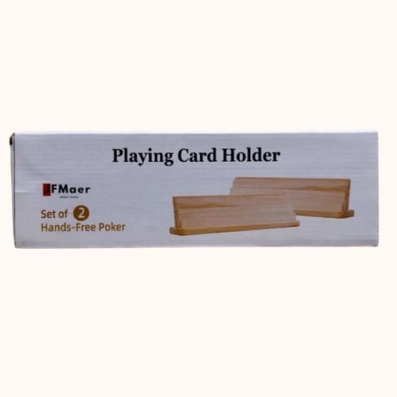 Card Holders for Playing Cards, Wooden Playing Card Holder, 2 Pcs. - Picture 9 of 13